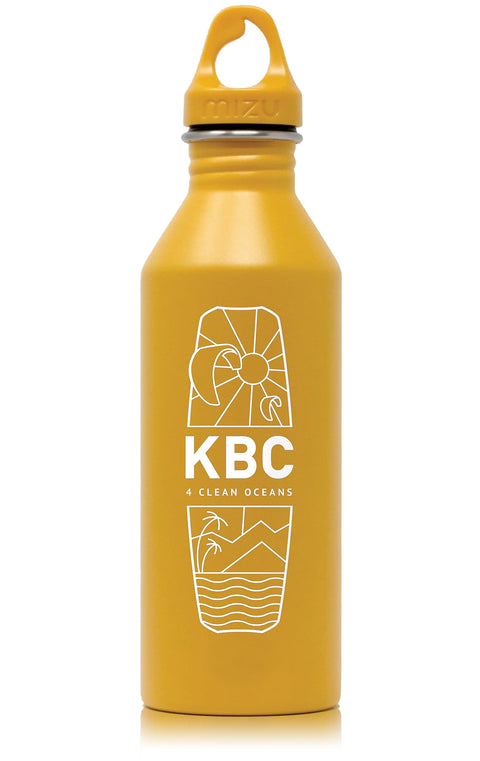 KBC Water Bottle 4CLEAN OCEANS [Design: BOARD] Harvest gold (normal print) 780 ml